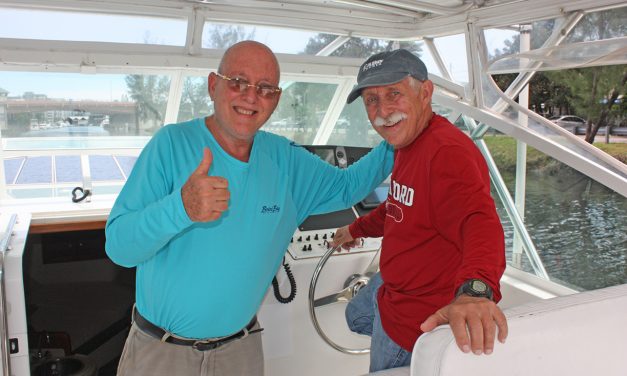 Navegando con mi amigo Martin en Miami